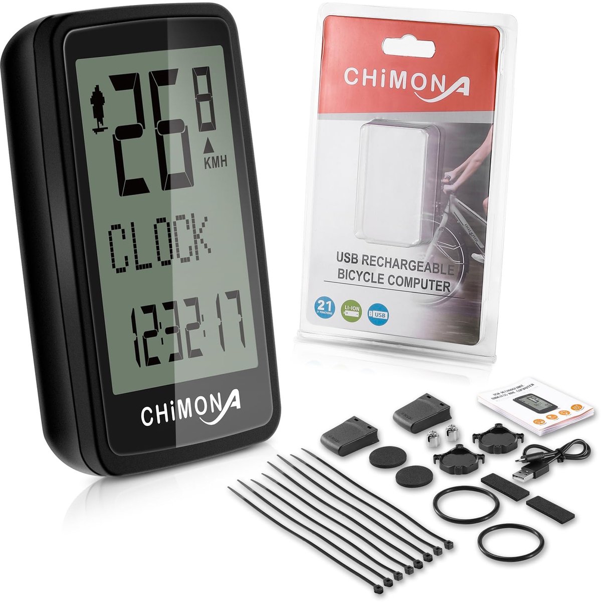 Omgoods - Draadloze Fietscomputer met LCD Display