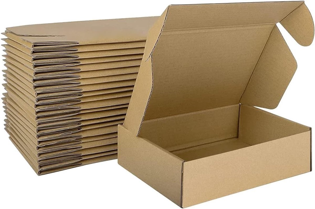 Enveloppendoos - Bruin - 178 x 127 x 54 mm - Opvouwbare Kartonnen Verzenddoos - Voor Verpakking en Verzending