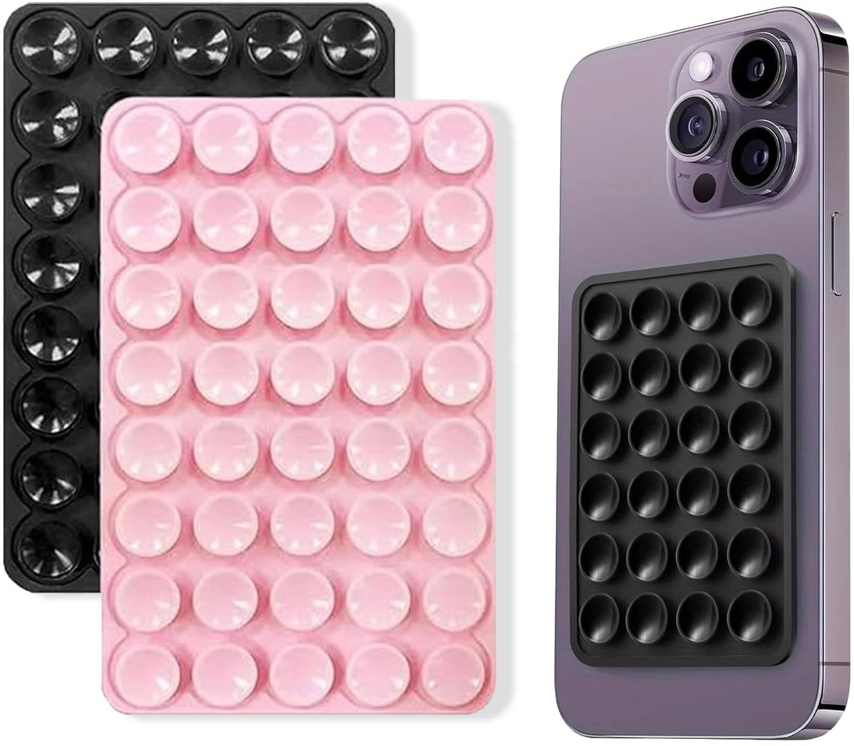 Omgoods - Set van 2 Silicone Zuignappen voor Telefoonmontage