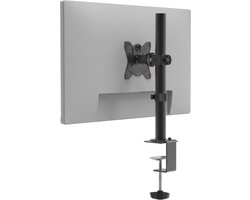 Stane Monitor Arm 1 Scherm – Monitorarm voor Bureau – Monitor Beugel 13 t/m 27 Inch – In Hoogte Verstelbaar met Kabelmanagement – VESA 75x75/100x100 – Zwart