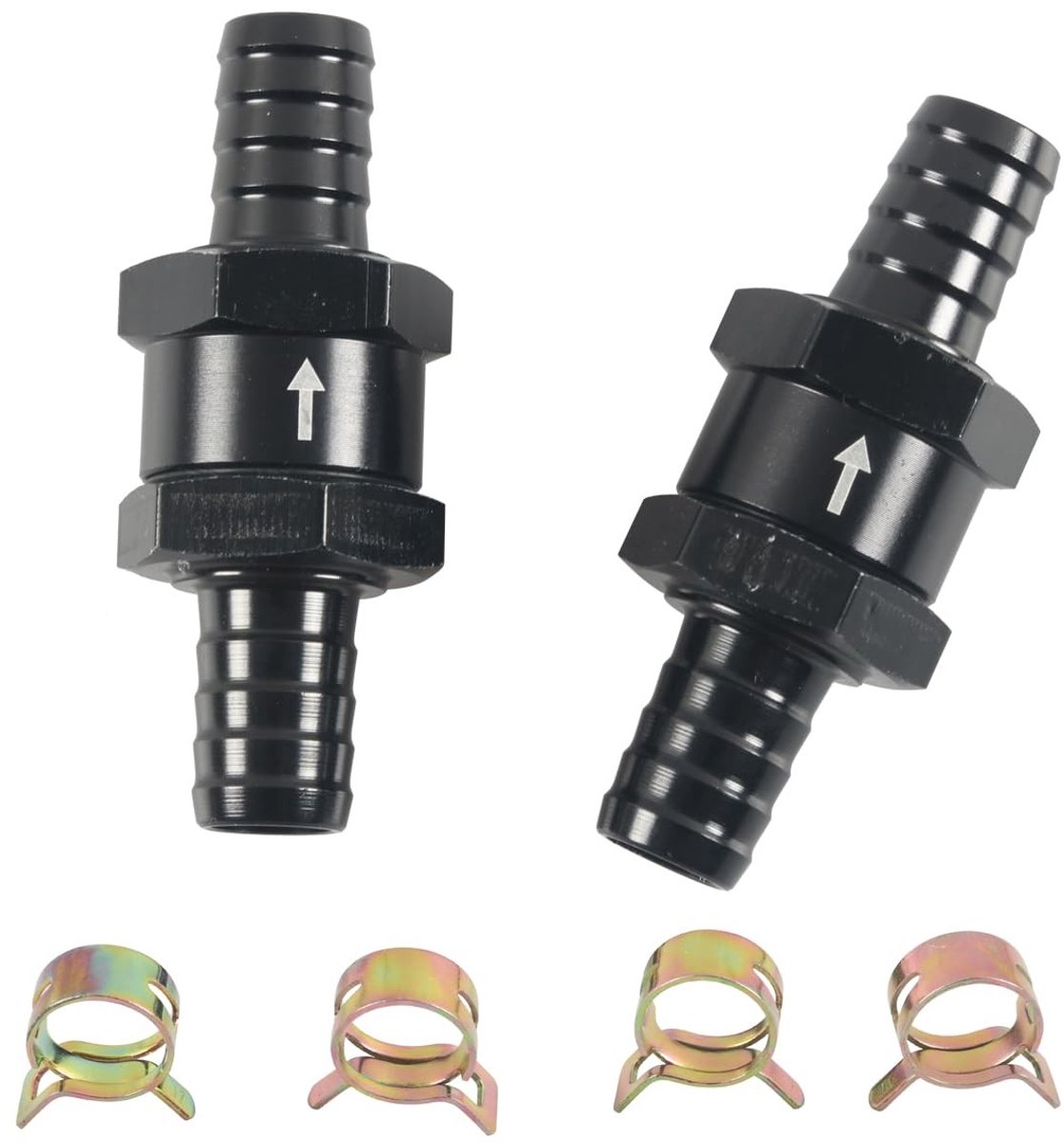 Omgoods - Brandstof Controleklep Set met Slangklemmen
