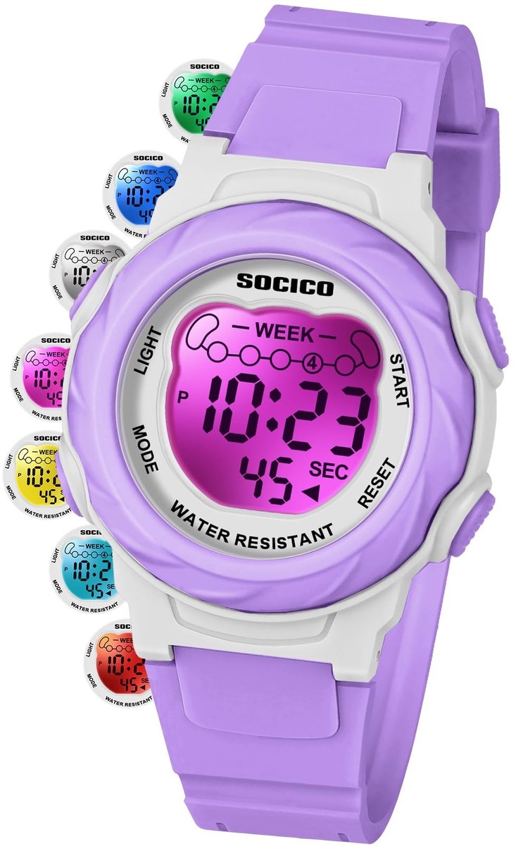 Omgoods - Waterdichte Digitale Horloges voor Kinderen met Alarm en Stopwatch