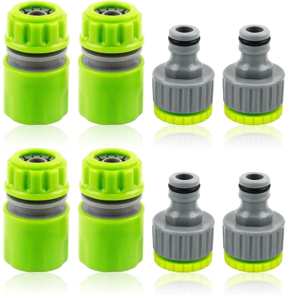 Omgoods - Set van 8 Tuinslang Koppelingen Universeel