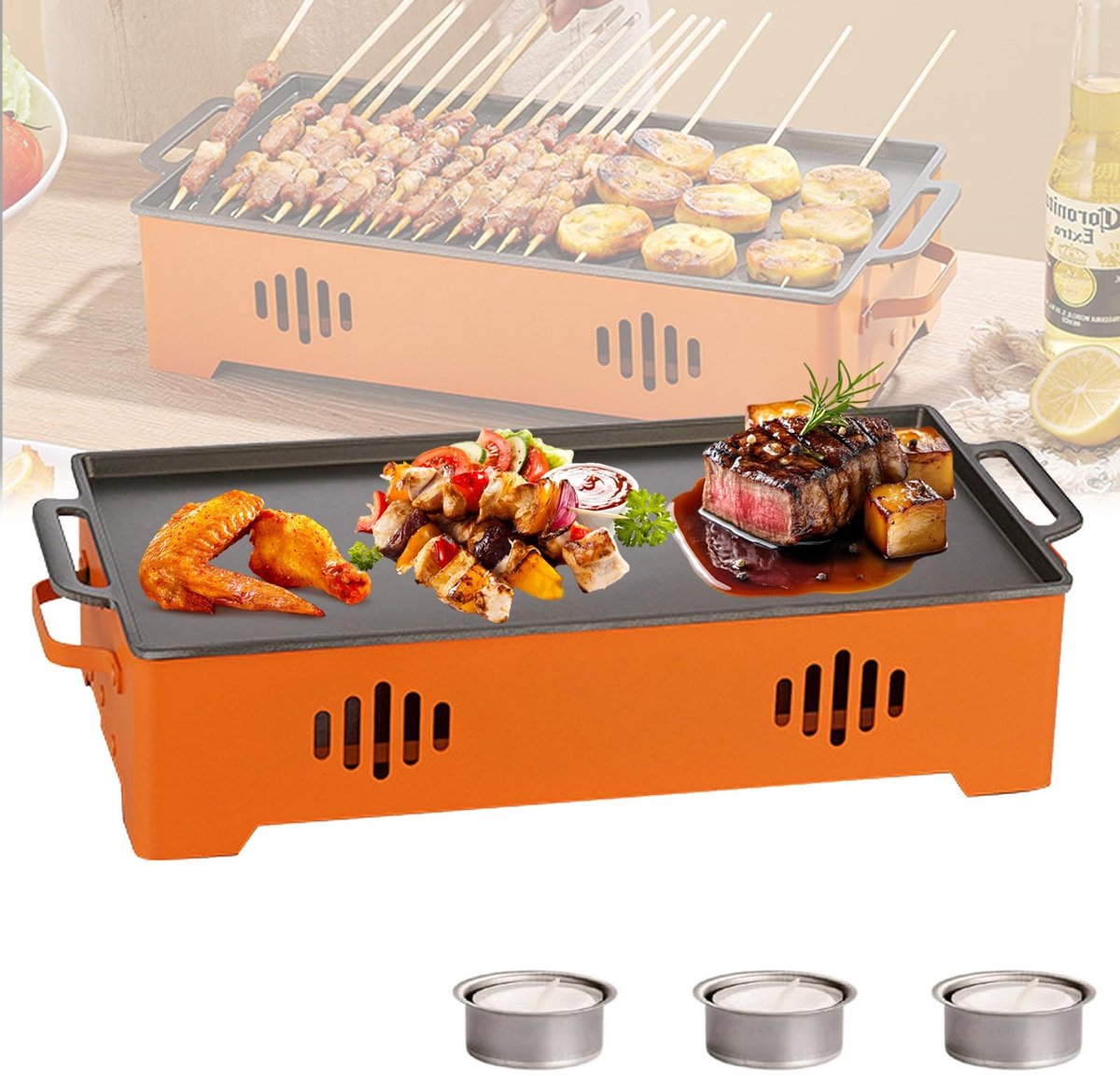 Omgoods - BBQ Warmhoudplaat voor Voedsel en Grillgerechten