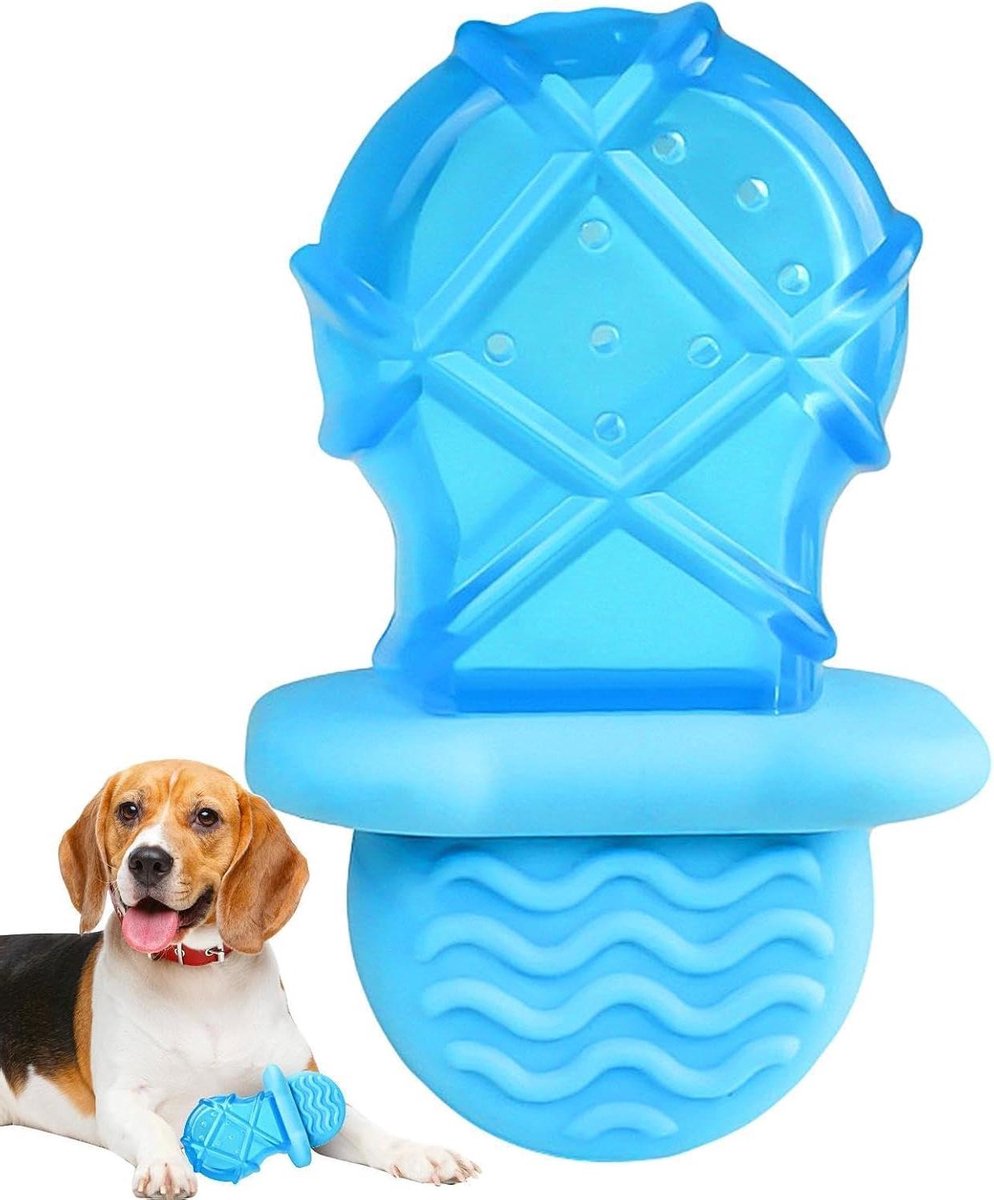 Koel Kauwspeelgoed Hond - Tandenspeelgoed Puppy - Hitte Bestrijden - Met Water Te Vullen - 136 cm - Blauw