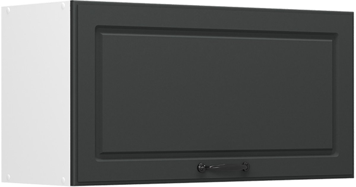 Vicco Hangkast R-Line, Antraciet landelijk/Wit, 80 cm Plat
