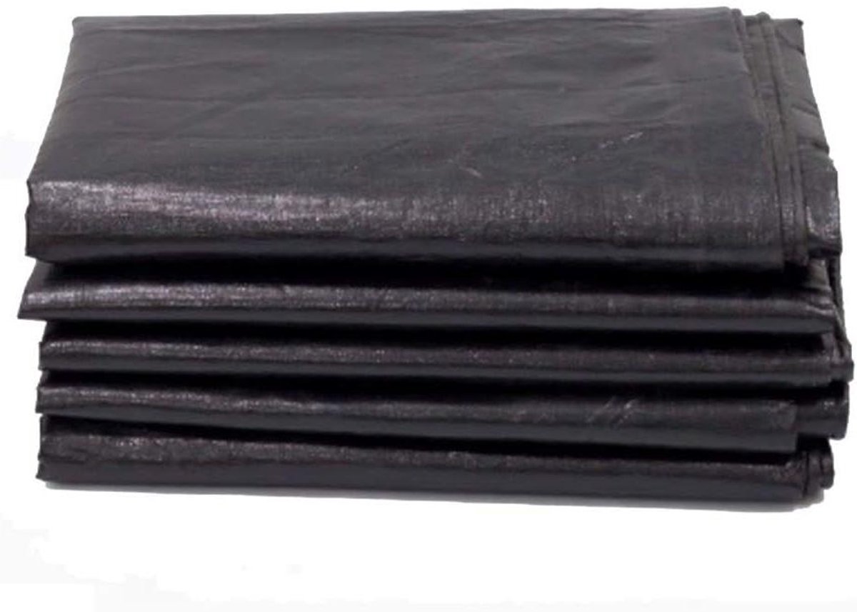 Waterdicht Dekzeil - Beschermhoes Outdoor - Tuin Beschermen - Hoge Dichtheid Stof - 5x10m - Zwart