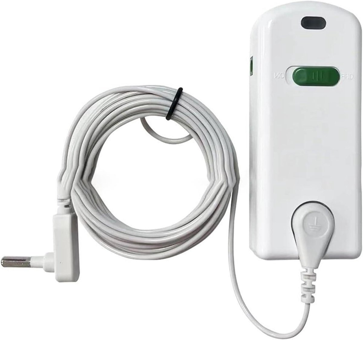 Aarding Tester - Continuïteitstester Mat - Aarding Controleren - Met 15ft Koord - 12 x 10 x 2 cm - Wit
