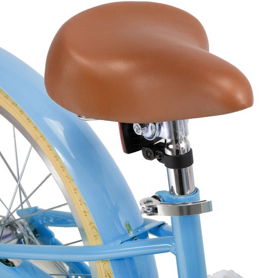 KEANO 20 Inch Kinderfiets voor Meisjes, 7-10 Jaar, met Standaard, Kinderfiets Blauw — afbeelding 4