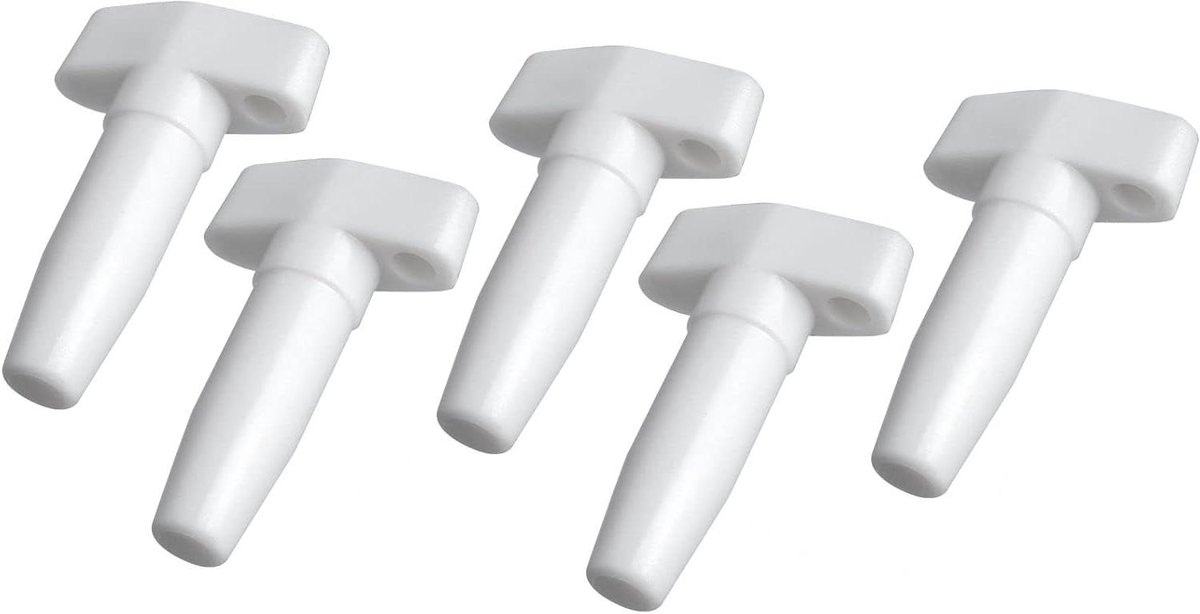 Ventiel Dopjes - Luchtbed Reparatie - Lucht Dicht Houden - Universele Pasvorm - 38 mm - Wit