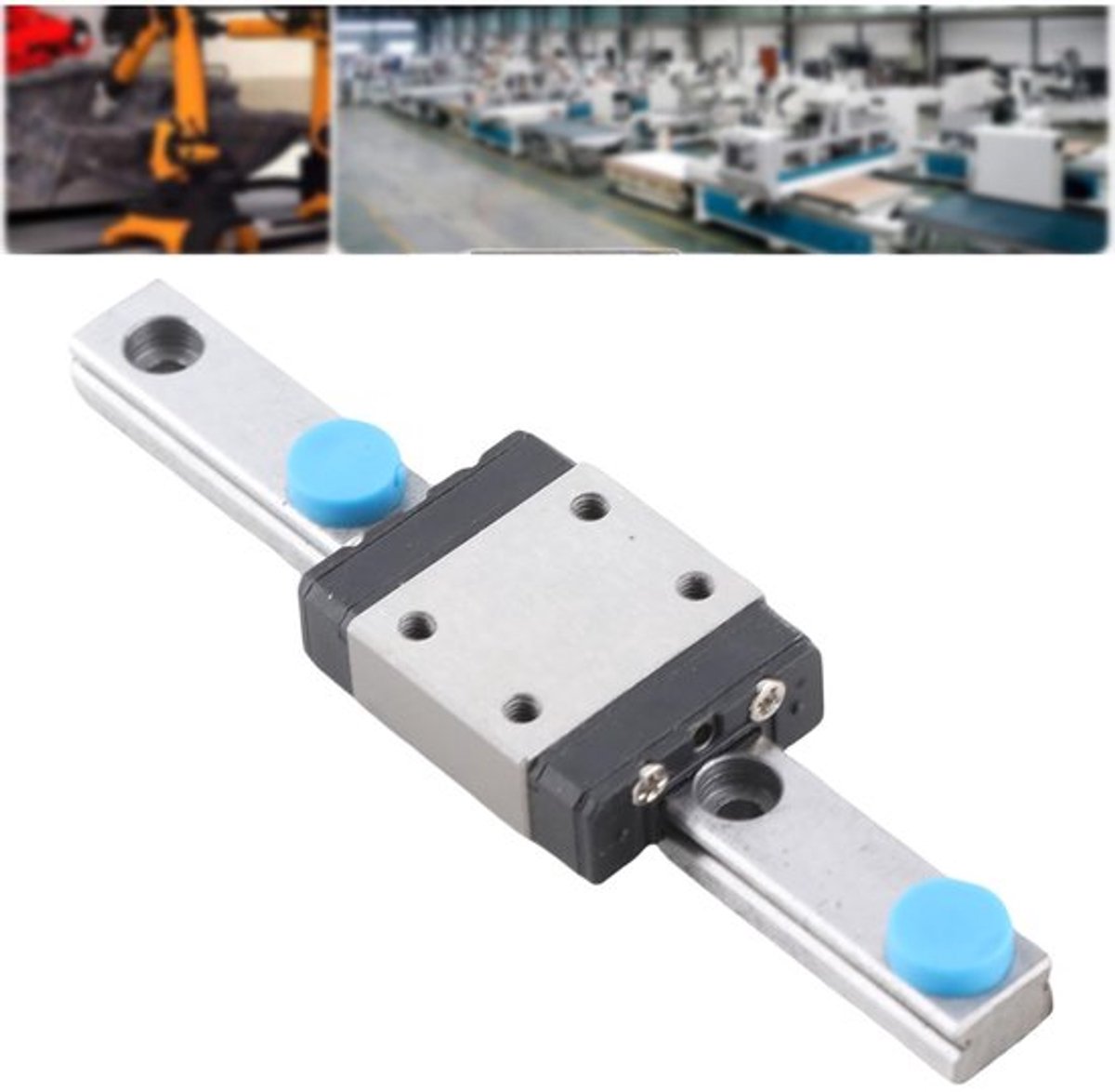 Lineaire Glijrail 7 mm Breedte - Miniatuur Stalen Railgeleider - Glijblok 70 mm - Compact Ontwerp - Geschikt voor Mini Projecten - Lineaire Geleider