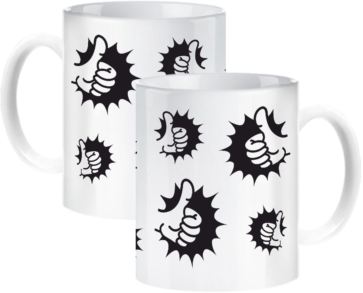 Merkloze Keramische Mok 330ml - Perfect Cadeau voor Leerlingen