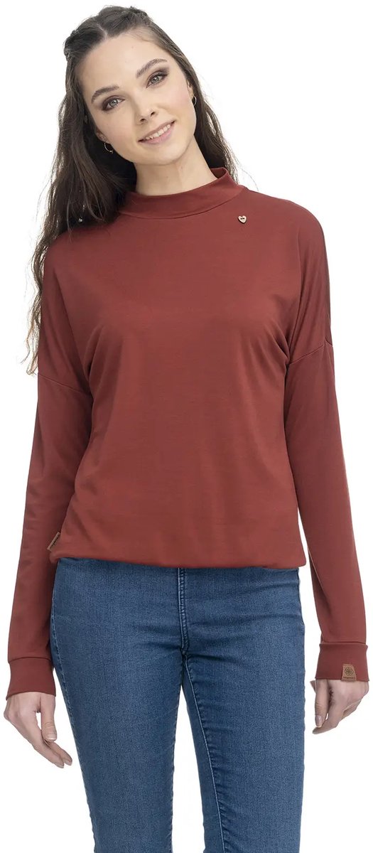 Dames-T-shirt met lange mouwen Ragwear Sonela Terracotta