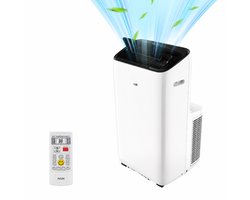 AUX Inverter 3-in-1 12000 BTU mobiele airconditioner, tot 30% energiebesparing, afstandsbediening,…