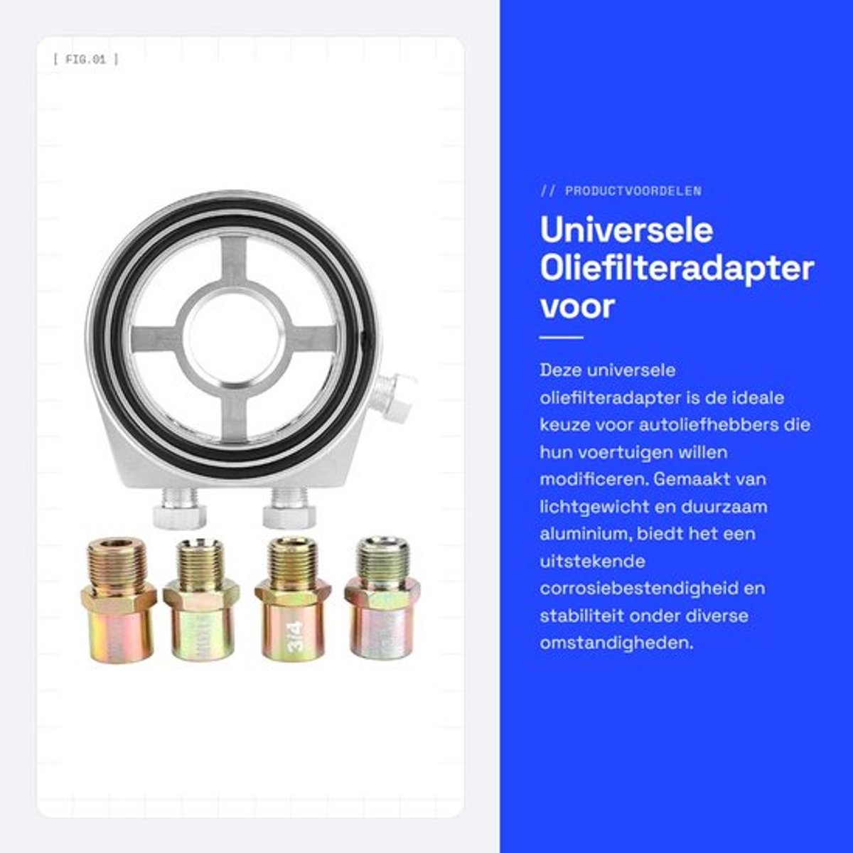Universele Oliefilteradapter voor Auto-instrumentmodificatie