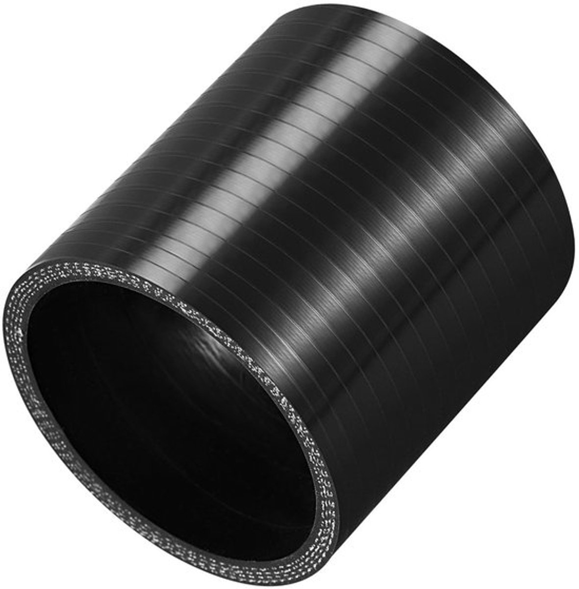 Siliconen Koppelingsbuis 60 mm - Universele Koppeling - Turbo-buis 76 mm - Zwart - Duurzaam Materiaal - Slang