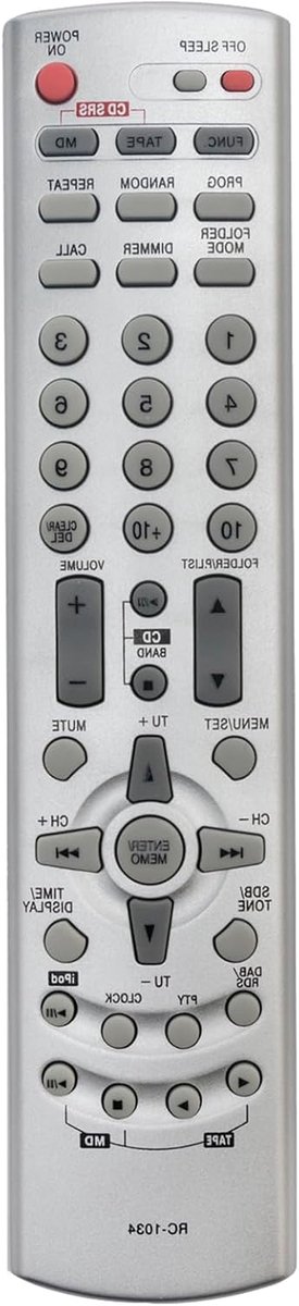 Vervangende Afstandsbediening - Universele Controller - TV Bediening - Geen Programmering Nodig - 10 Meter Bereik - Zwart