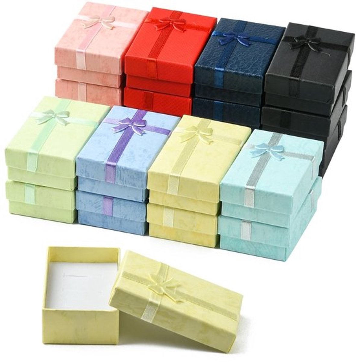 Sieradenbox 24 Stuks - Cadeaudoos - Sieradendoos - Opbergdoos - Verpakking - 8,5x5,3x2,8 cm - Cadeaubox