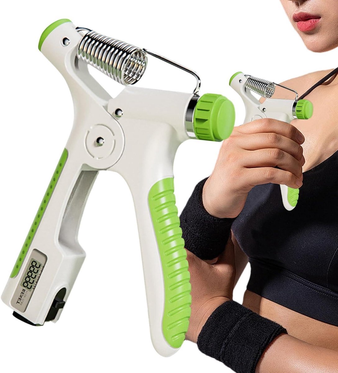 Grip Kracht Trainer - Handtrainer Vinger Oefening - Vinger Flexibiliteit Verbeteren - Ingebouwde Elektronische Teller - 10-80 kg