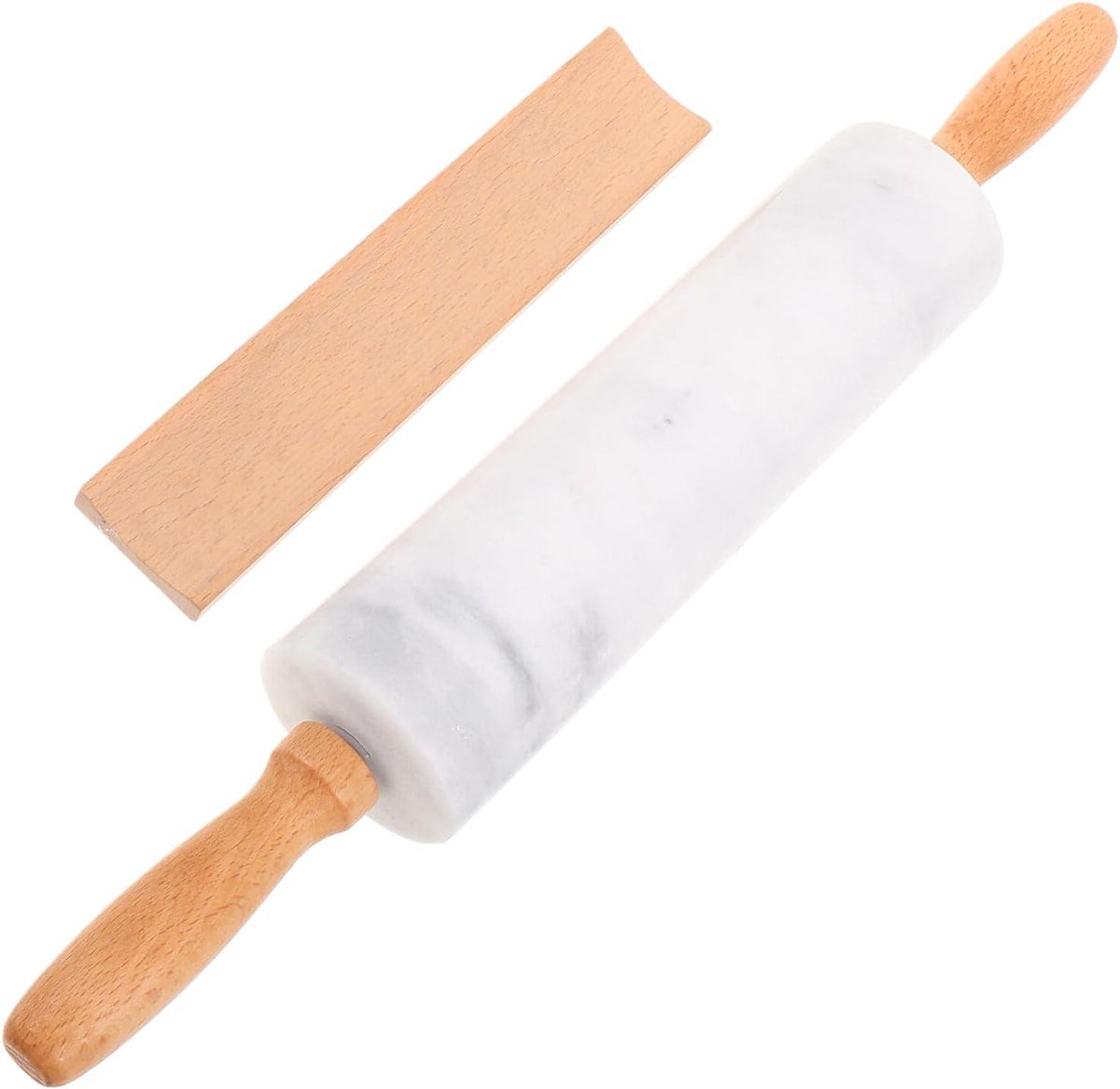 Marmeren Deegroller - Fondant Roller - Bakken Maken - Ergonomisch Ontworpen - 415 cm - Multi