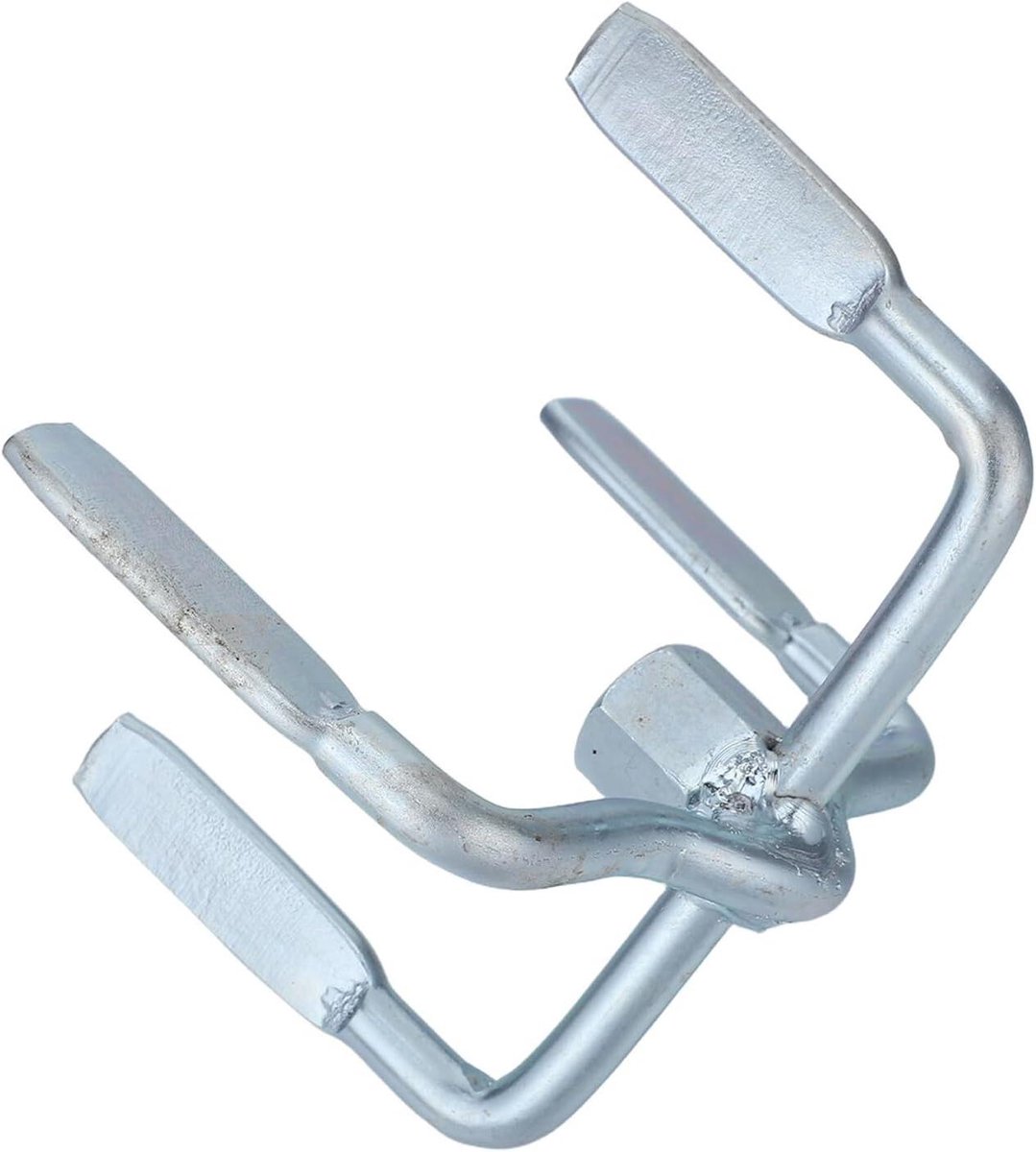 Mortelmenger Peddel - Cementmixer Opzetstuk Boor - Gips Mengen - Precisie Aluminiumlegering - 10.5 x 10.5 x 10 cm - Zilver