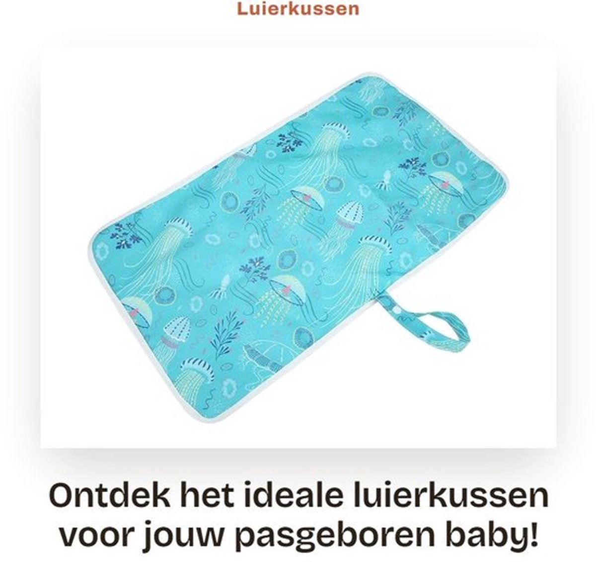 Luierkussen Waterdicht - Aankleedkussen - Gewatteerd - Opvouwbaar - Elastische Band - Bescherming tegen Ziektekiemen