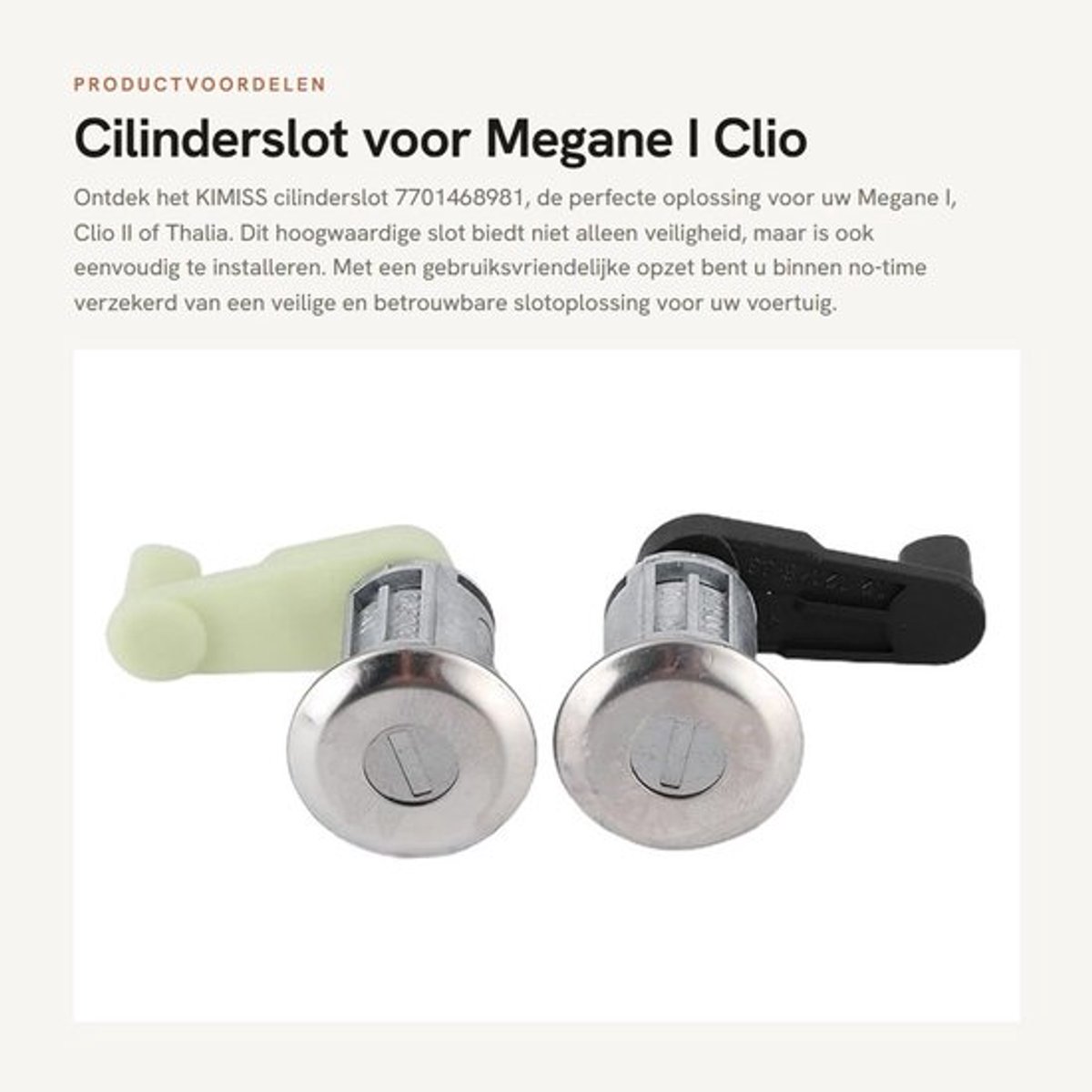 Slotcilinder Eenvoudig te installeren - Cilinderslot - Deurslot - Deursloten - Deurslot met sleutel - Deurslot binnendeur