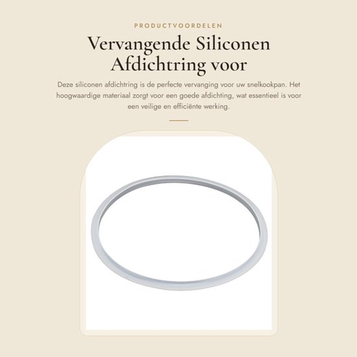 Afdichtring 26cm - Vervangende Siliconen Ring - Multifunctionele Keuken Afdichtingsring - Afdichtingsonderdelen - Geschikt voor Aluminiumlegering Snelkookpan - Binnendiameter Specificatie