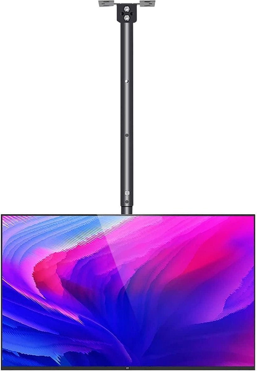 Universele TV Beugel - TV Ophanging Plafond - TV Monteren - Volledig Draaibaar Kantelbaar - 40-70 inch - Zwart