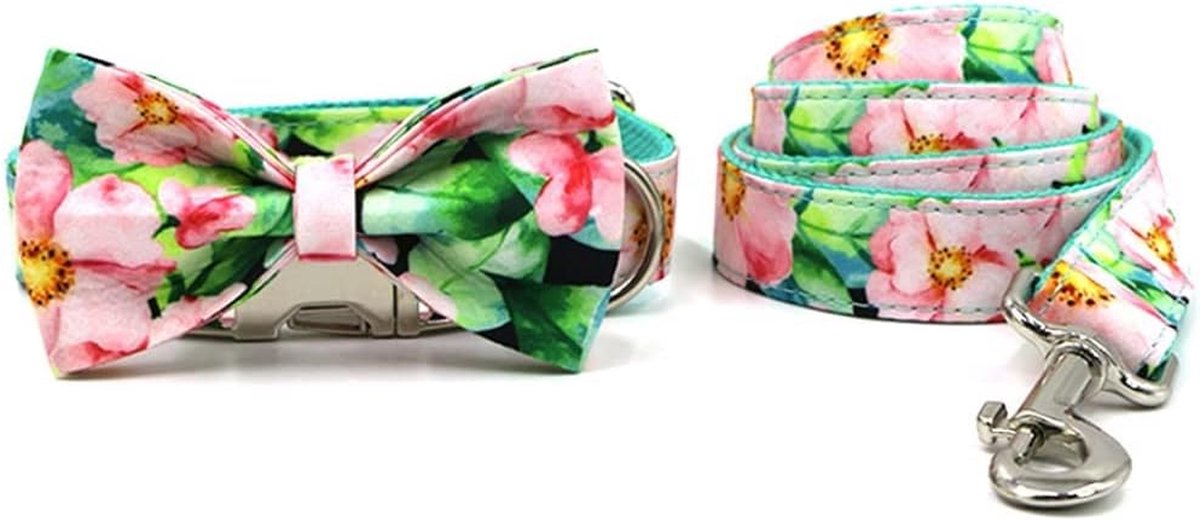 Hondenriem Halsband - Huisdier Riem Set - Dagelijkse Wandelingen - Verstelbaar Ontwerp - 56-62cm - A