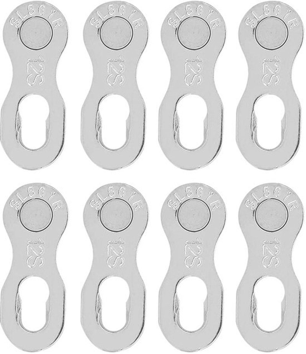 Fietsconnector Premium Stalen Schakels - 12 Versnellingen - Fietsaccessoires - Mountainbike/Racefiets - 4 Paar - Lichtgewicht 28 g - Fietskettingschakel