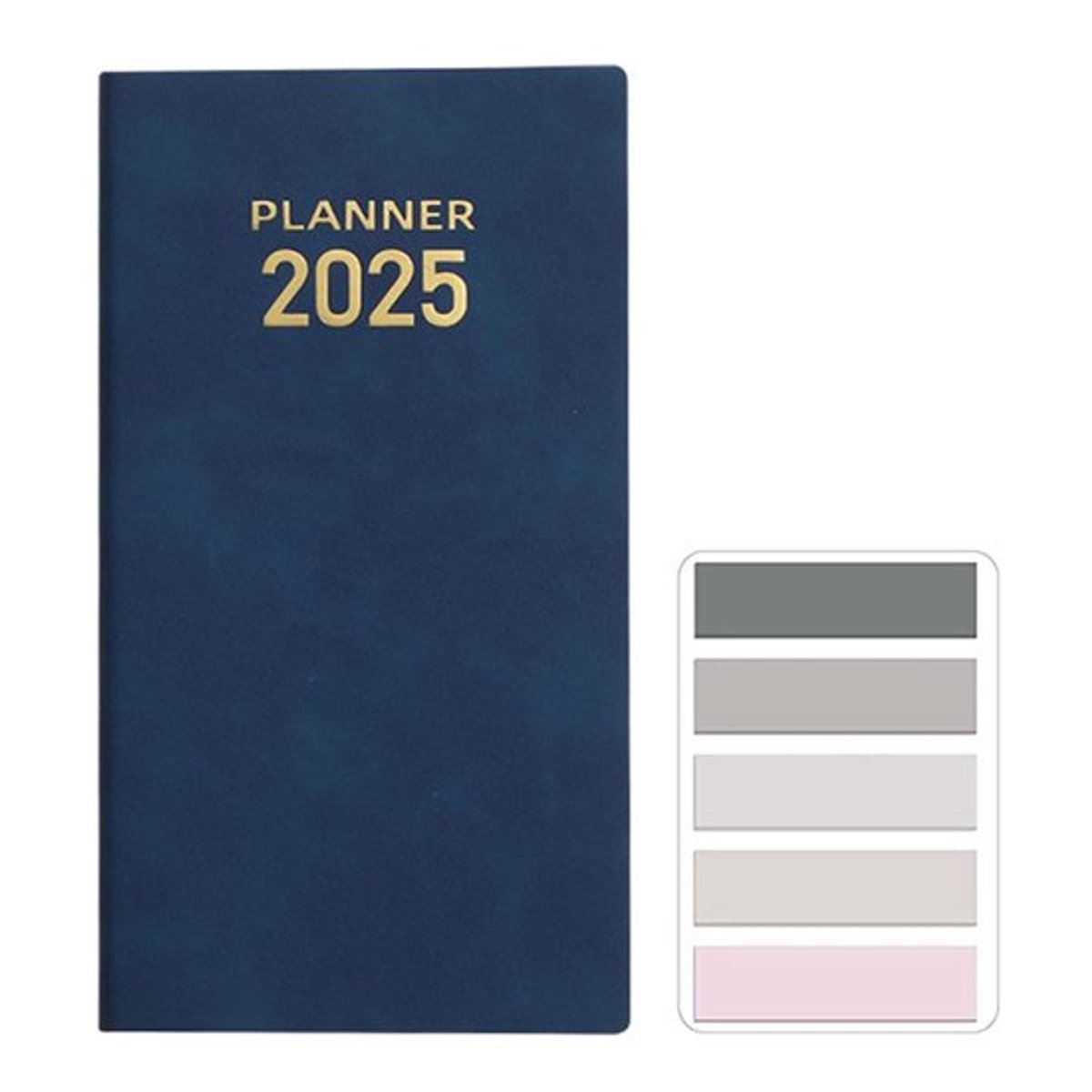 Zakagenda A6 - PU-omslag - Weekplanner - Dagplanner - 120 pagina's - Morandi-tabbladen - Lichtgewicht en compact - Agenda