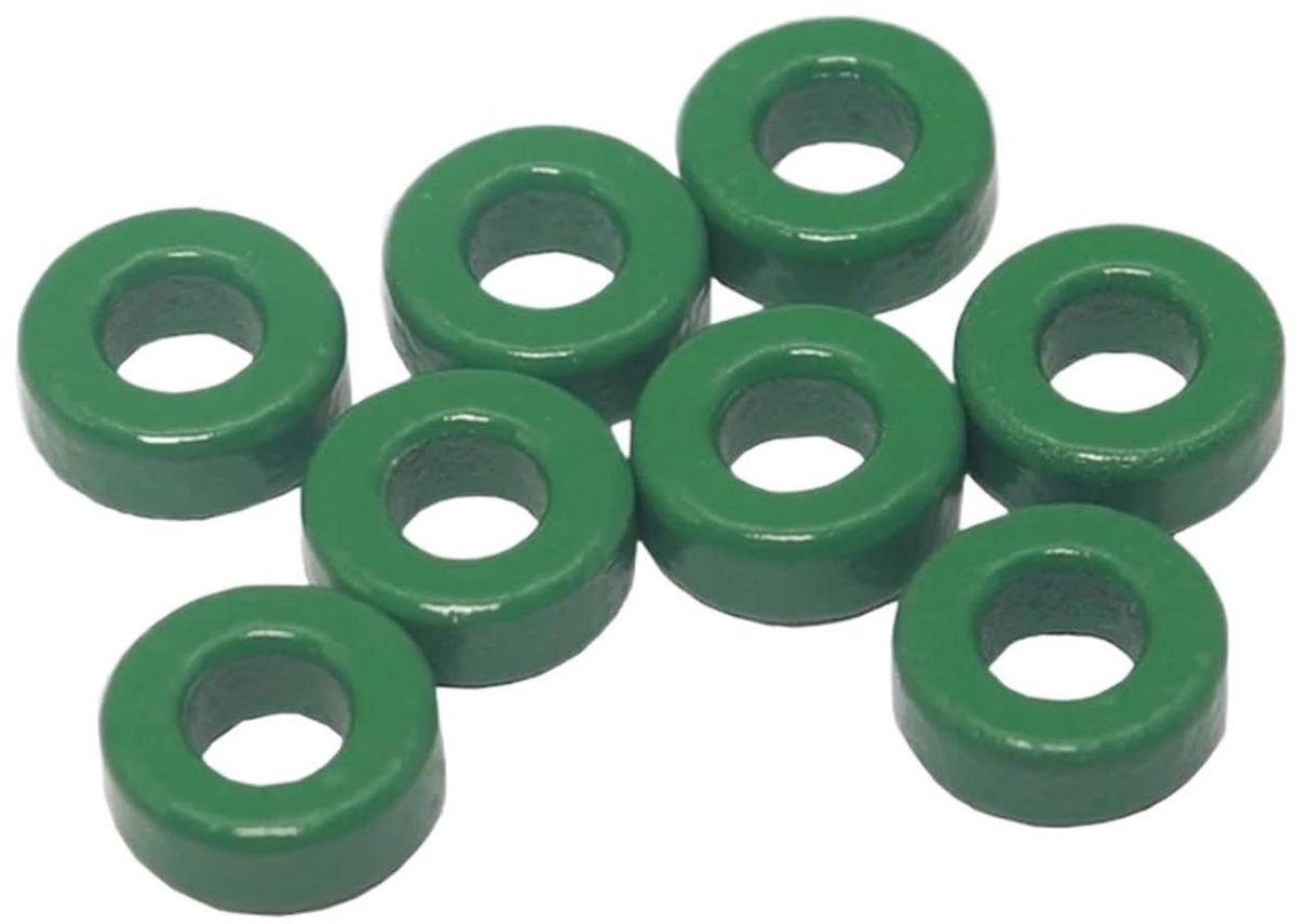 Inductorspoelen Ferrietkern - Spoelen Groene Kern - Inductielassen - Groene Ferrietkern - 50 stuks - Groen