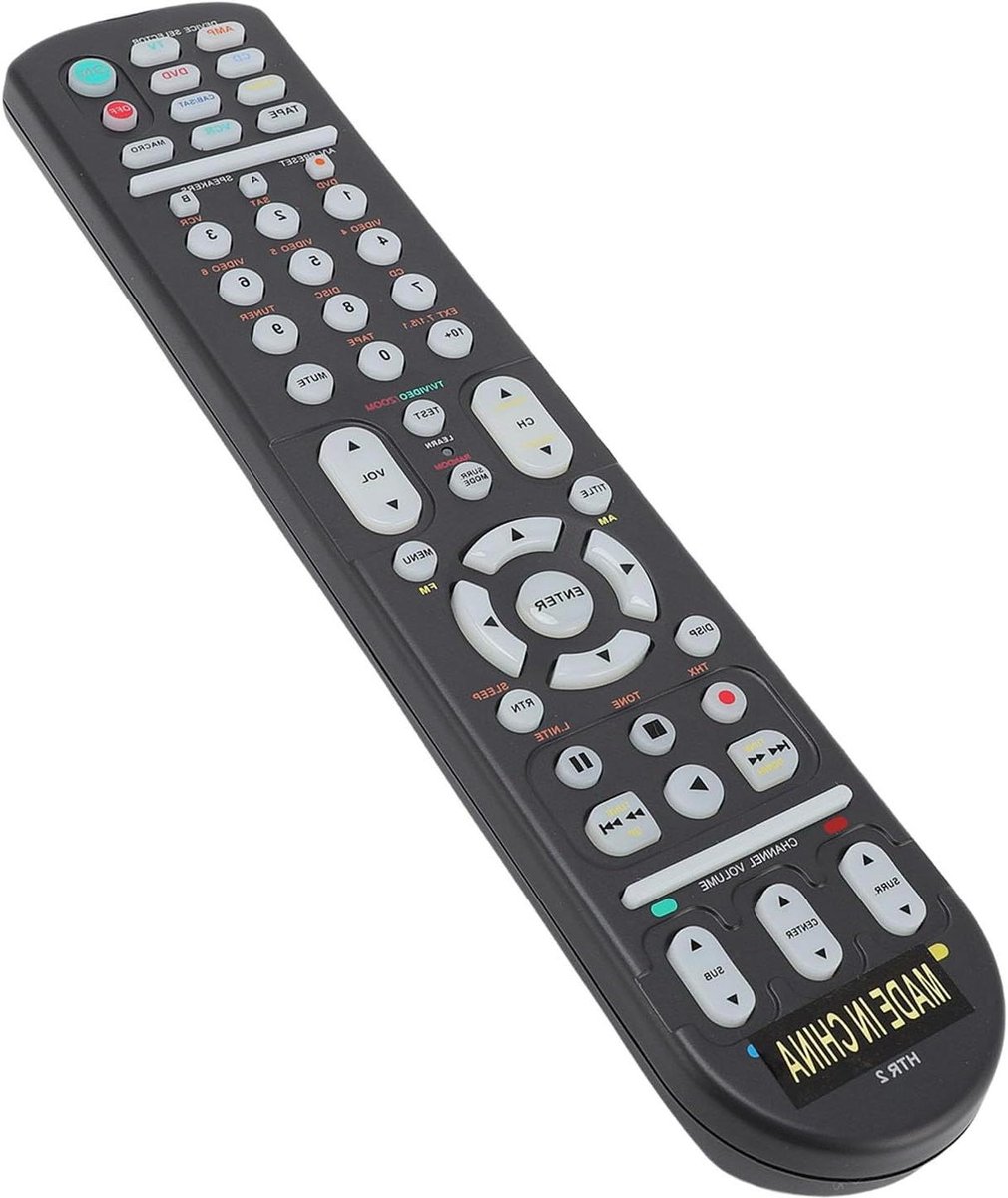 Universele Afstandsbediening - Leerbare Bediening - Home Cinema Bediening - Macro Programmering - 8 Apparaten - Zwart