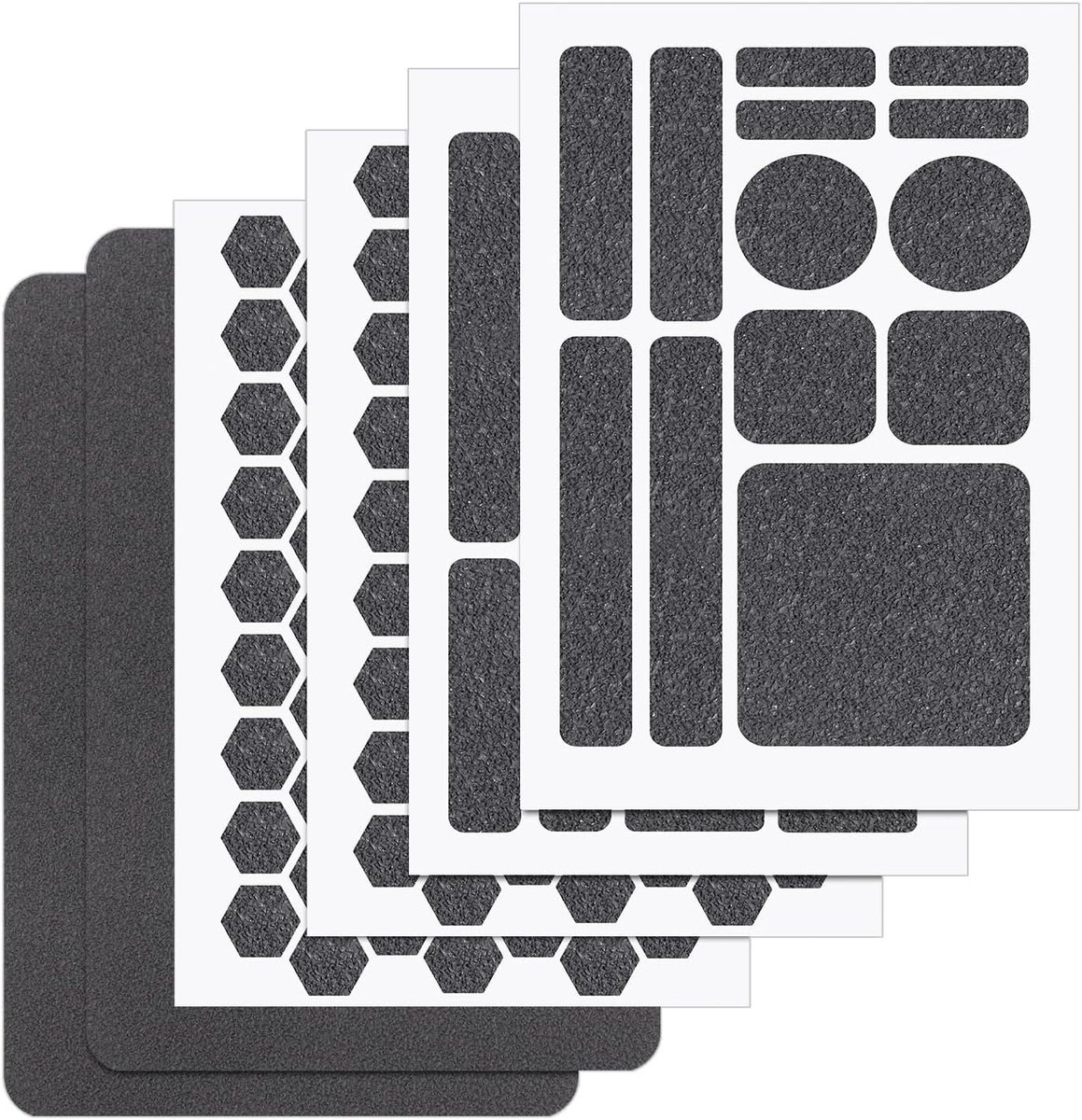 6 Stuks Anti-slip Telefoon Grip Tape Stickers, Waterdichte Zelfklevende Gripstrips voor Telefoons, Gamecontrollers en Gladde Apparaten (Grijs)