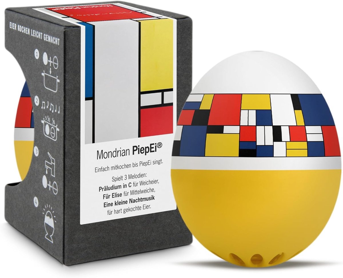Eierkoker - Multikleur - 6 cm - Thermische Timer met Melodieën - Voor Perfect Gekookte Eieren