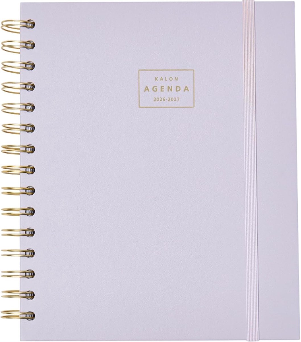 Lerarenagenda 2026-2027 - Paars - A5 17x21 cm - Hardcover Kunstleer - Weekplanner voor Studenten