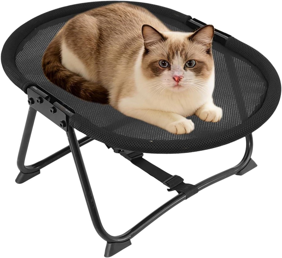 Verhoogd Hondenbed - Honden Hangmat Kampeerbed - Comfort Buiten - Seizoensgebonden Comfort - 57 x 41 x 26 cm