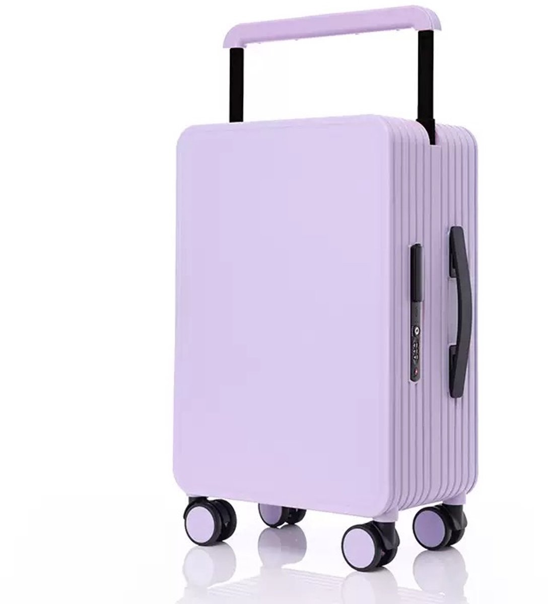 Handbagage Koffer - Reiskoffer - 20 inch - 35x55x23 cm – Lichtgewicht - TSA-slot - 360° Wielen - Inclusief Beschermhoes - Paars
