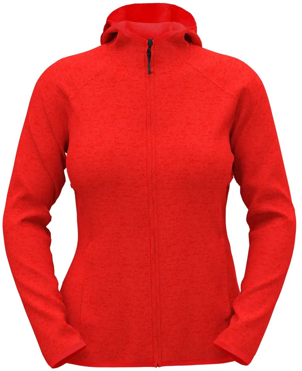 Stedman Lux Hooded Knitfleece Jacket Women S5560 Scarlet Heather Rood