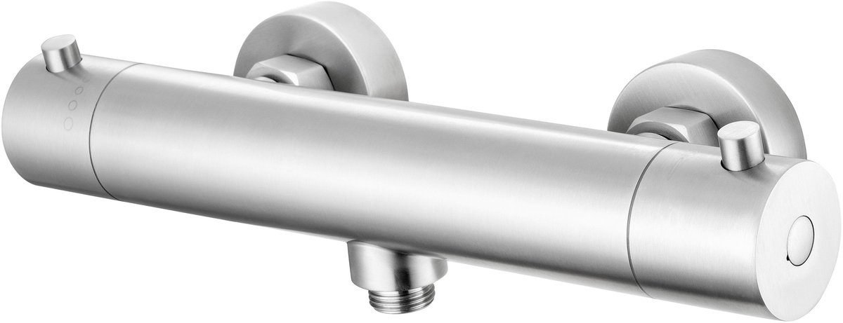 Thermostatische opbouw douchekraan Sanitado Ferro in RVS