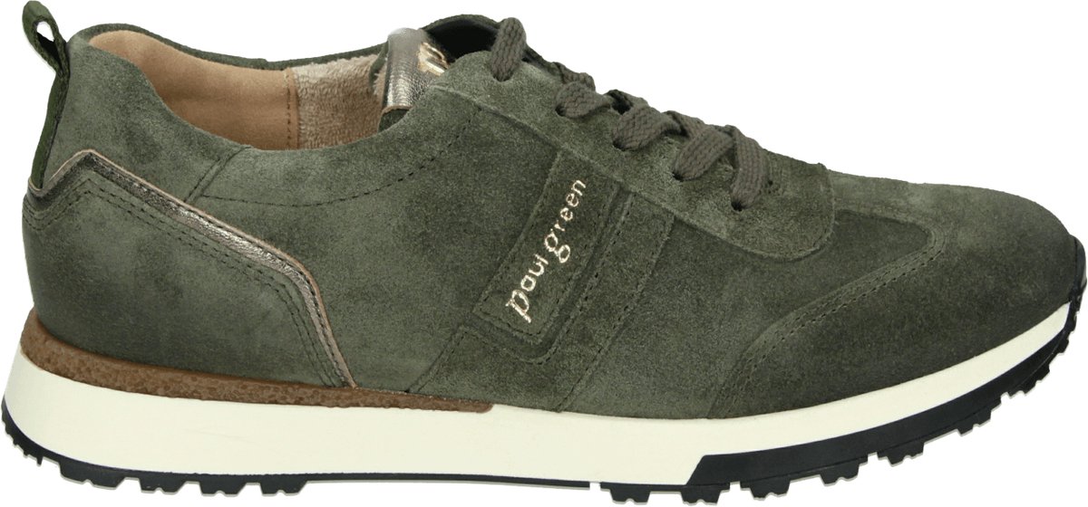 Paul Green - 5392 - Lage sneakersDames sneakers - Kleur: Groen - Maat: 38.5