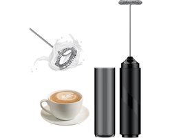 Melkopschuimer - Drankmixer - Koffie Maken - Werking op Batterijen - 34 x 224 cm - Zwart