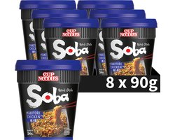 Nissin Soba Cup Noodles - Yakitori Wok Style Noedels - Instant Noodles - 8 stuks