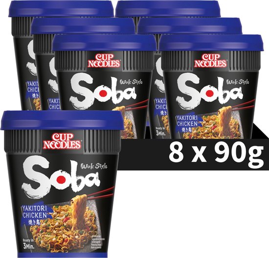 Nissin Soba Cup Noodles - Yakitori Wok Style Noedels - Instant