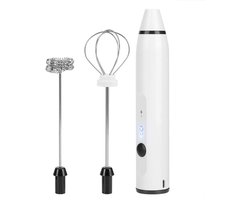 Elektrische Garde - Mini opschuimer - Dranken bereiden - 3 snelheden instelbaar - 28 cm lang - Wit