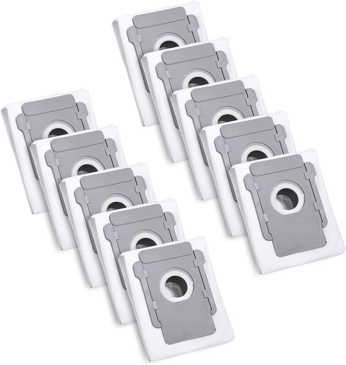 10 Stofzuigerzakken geschikt geschikt voor iRobot Roomba i7 i7+ i3 i3+ i4 i4+ i6 i6+ j7 j7+ i8 i8+ S9 S9+ E5 E6 E7 Clean Base, Vervangende stofzakaccessoire geschikt geschikt voor Allen stofzuigers