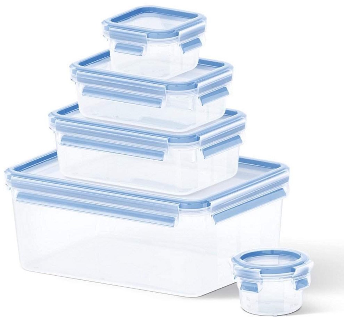 Tefal Masterseal Vershouddozenset  -  0,15 + 0,25 + 0,55 + 1,0 + 3,7L - Lekvrij