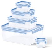 Tefal K30290 boîte hermétique alimentaire Bleu, Transparent 5 pièce(s)