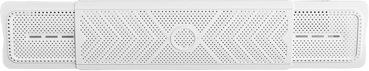 Luchtrooster Deflector - Raamrooster Afdekking - Luchtstroom Sturen - Verstelbare Kanteling - 45 x 17 cm - Wit